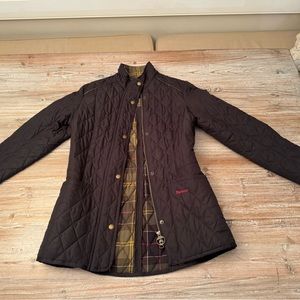 NWOT Women’s Barbour Classic Quilted Jacket in Size 6 Black